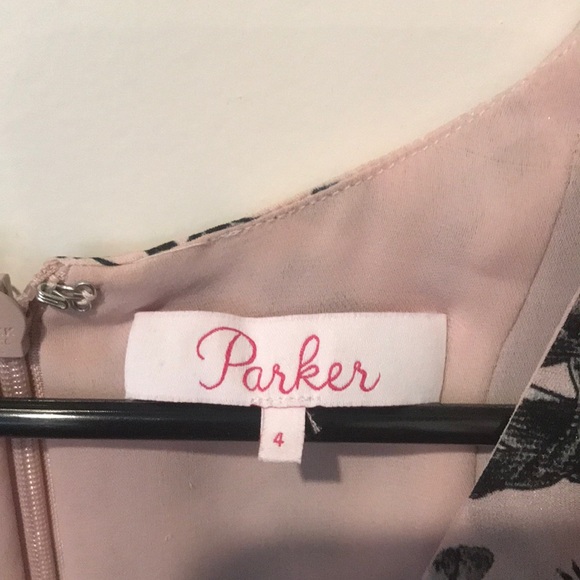 A floral pink and black Parker dress - Picture 2 of 3